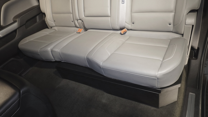 Chevrolet Silverado 2500HD Underseat Lockbox - Rear 60% Bench Seat - Tuffy Products - 2/3 Length with Keyed Lock - Black - `07-`19